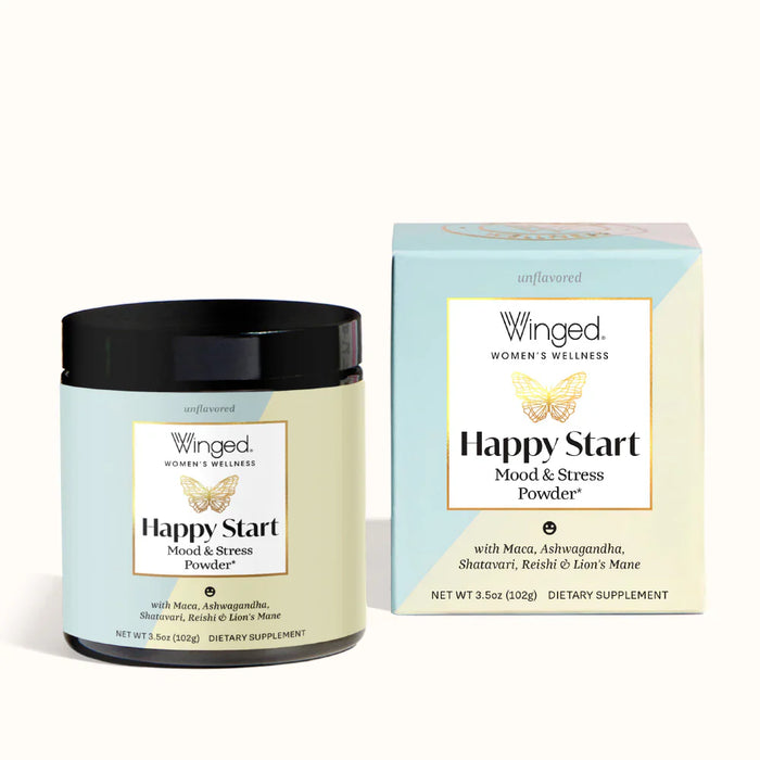 Winged Nutrition Women's Wellness > Happy Start Mood and Stress Powder - 3.5 oz PATIENT ONLY - Health As It Ought to Be