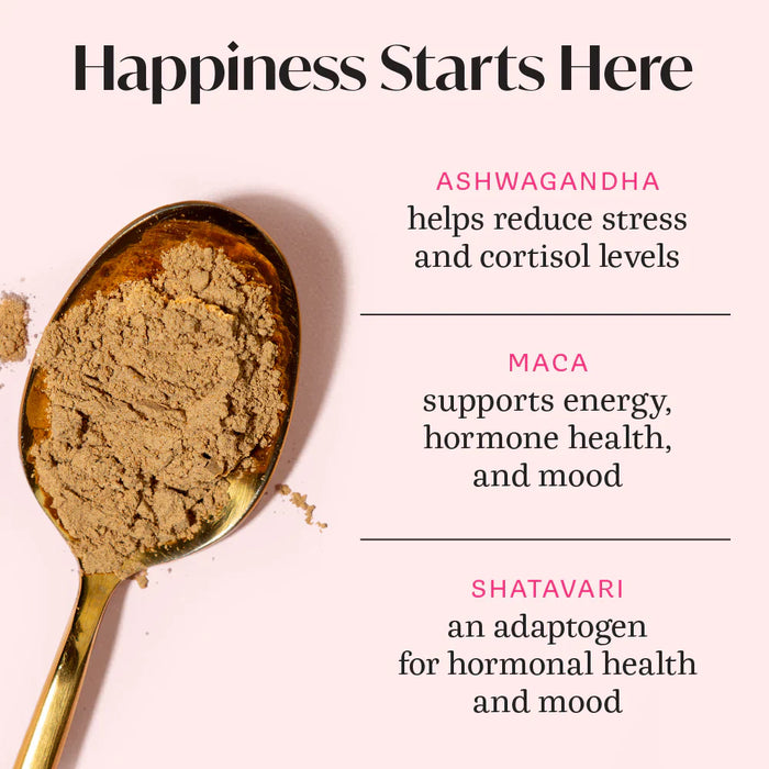 Winged Nutrition Women's Wellness > Happy Start Mood and Stress Powder - 3.5 oz PATIENT ONLY - Health As It Ought to Be