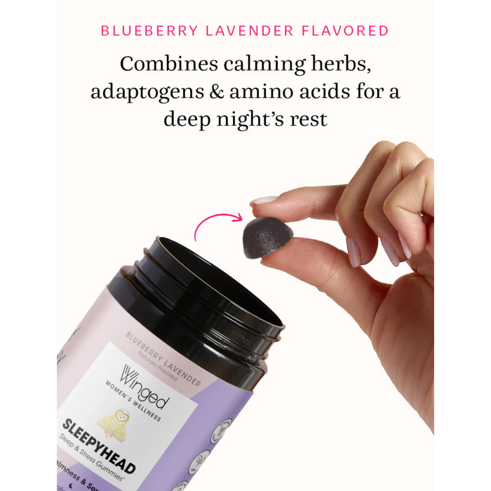 Winged Nutrition LLC Sleepyhead Sleep Support Gummies - 60 Vegan Gummies PATIENT ONLY - Health As It Ought to Be