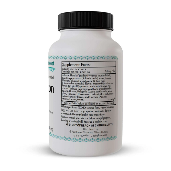 Rainforest Pharmacy Amazon A-F 500 mg - 120 Vegetarian Capsules - Health As It Ought to Be