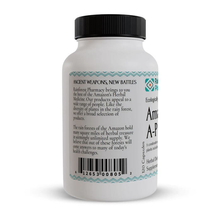 Rainforest Pharmacy Amazon A-P 500 mg - 120 Vegetarian Capsules - Health As It Ought to Be