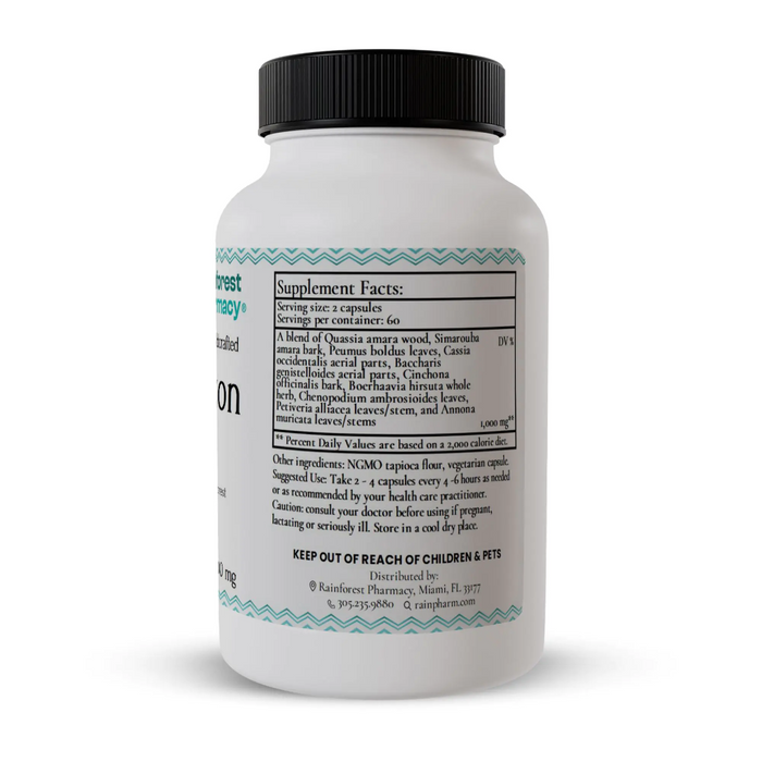 Rainforest Pharmacy Amazon A-P 500 mg - 120 Vegetarian Capsules - Health As It Ought to Be