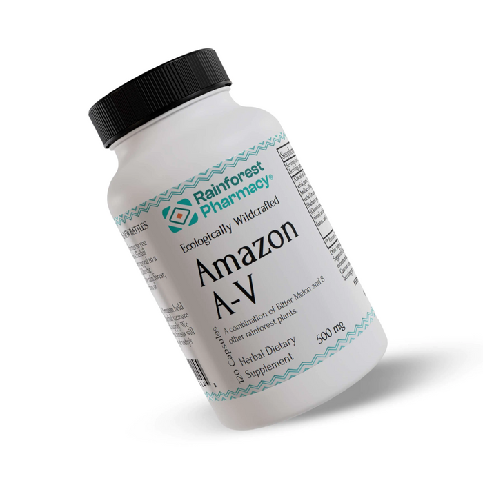 Rainforest Pharmacy Amazon A-V 500 mg - 120 Vegetarian Capsules - Health As It Ought to Be