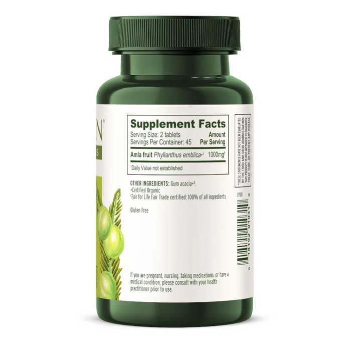 Banyan Botanicals Amla - 90 Tablets (previously know as Amalaki) - Health As It Ought to Be