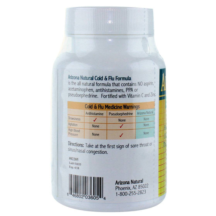 Arizona Natural Cold & Flu Formula - 60 Capsules - Health As It Ought to Be