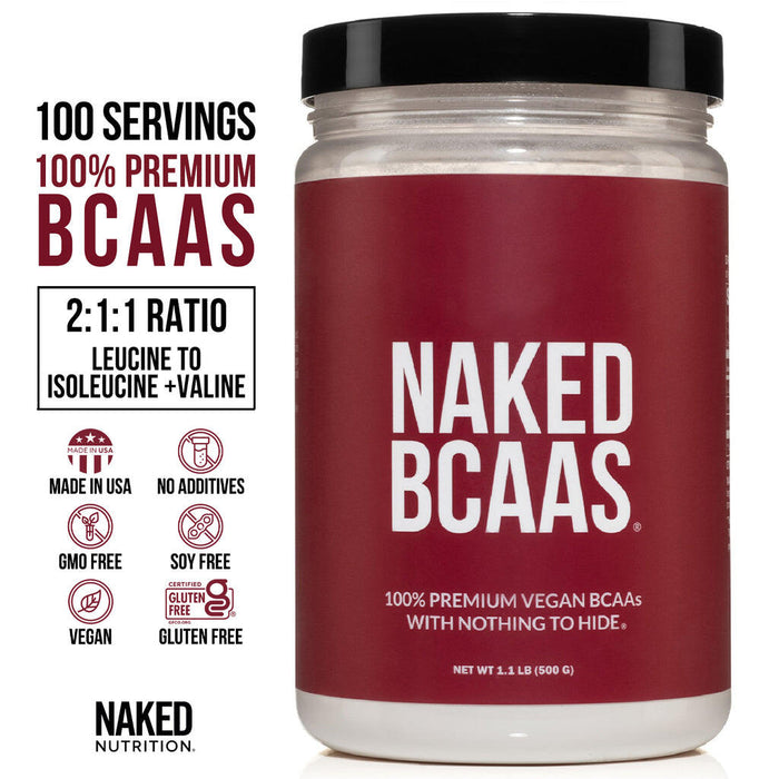 Naked Nutrition Naked Branched Chain Amino Acids - 1.1 lb - Health As It Ought to Be