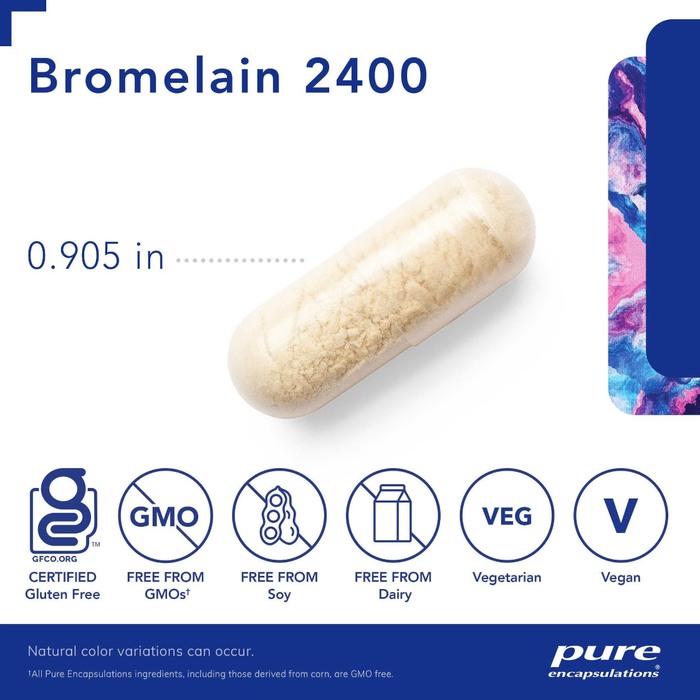 Pure Encapsulations Bromelain 2400 500 mg - 60 Capsules
