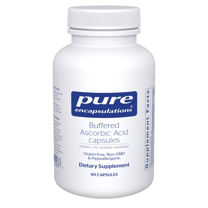 Pure Encapsulations Buffered Ascorbic Acid Capsules (Vitamin C) - 90 Capsules - Health As It Ought to Be