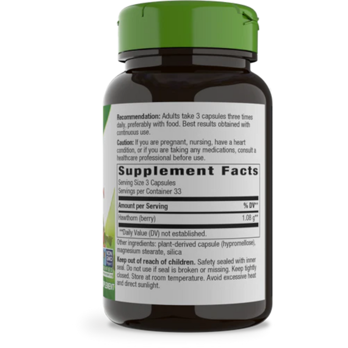 Nature's Way Hawthorn Berries - 100 Capsules - Health As It Ought to Be