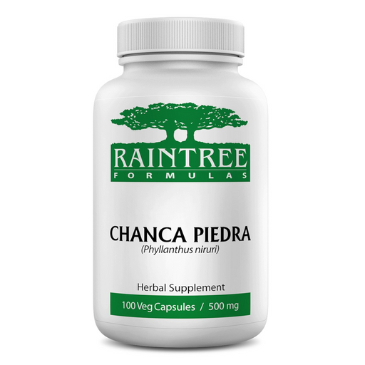 RAINTREE FORMULAS Chanca Piedra 500 mg - 100 Vegetarian Capsules - Health As It Ought to Be