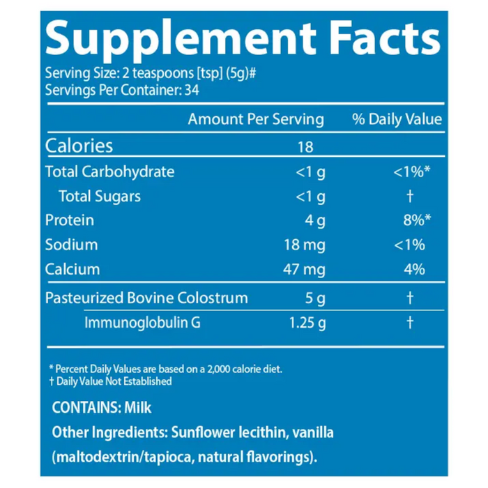 Sovereign Laboratories Colostrum-LD Powder Natural Vanilla Flavor - 6 oz. - Health As It Ought to Be
