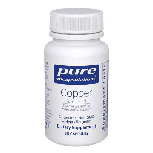 Pure Encapsulations Copper (glycinate) 2mg - 60 Capsules - Health As It Ought to Be