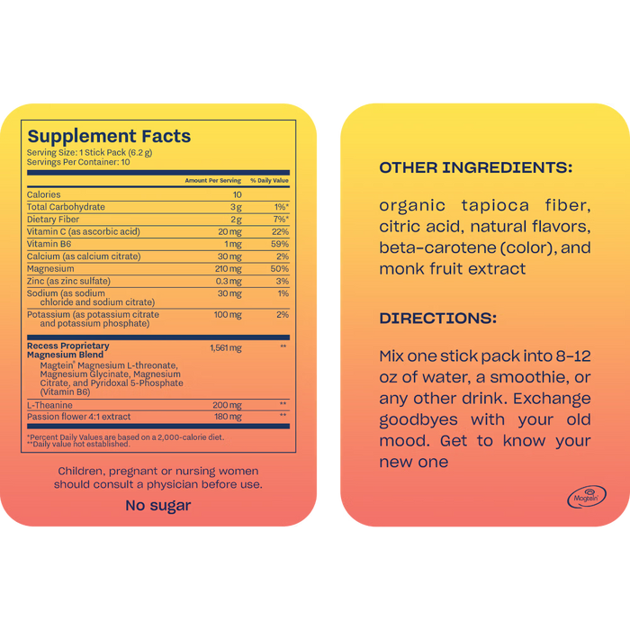 Recess Mood Power Lemon Citrus Powder 6.1 oz PATIENT ONLY - Health As It Ought to Be