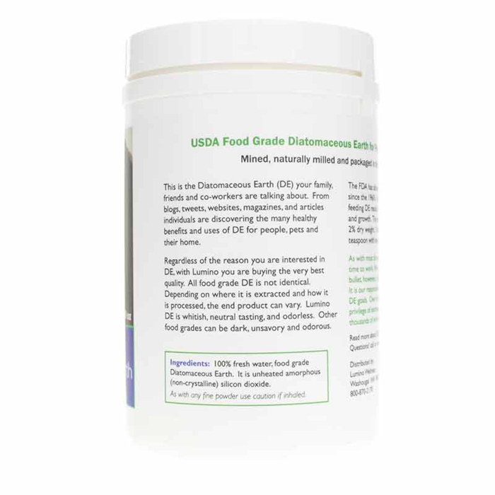 Lumino Home Diatomaceous Earth, Food Grade Pure - 9 oz. - Health As It Ought to Be
