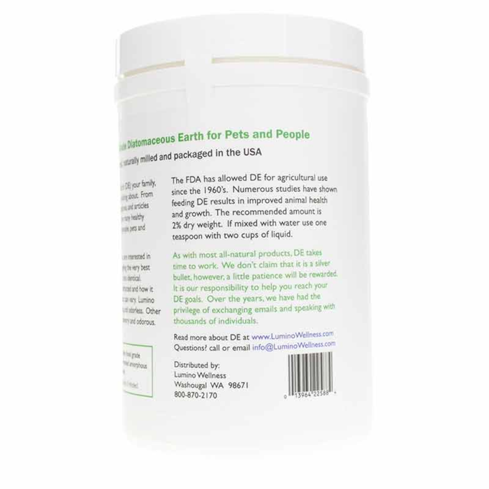 Lumino Home Diatomaceous Earth, Food Grade Pure - 9 oz. - Health As It Ought to Be
