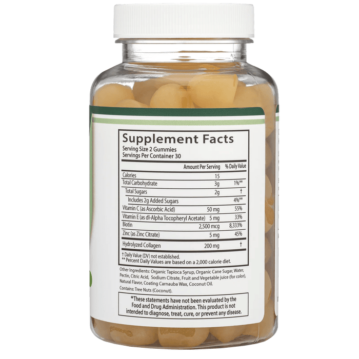 Double Wood Supplements Collagen Gummies - 60 Gummies - Health As It Ought to Be