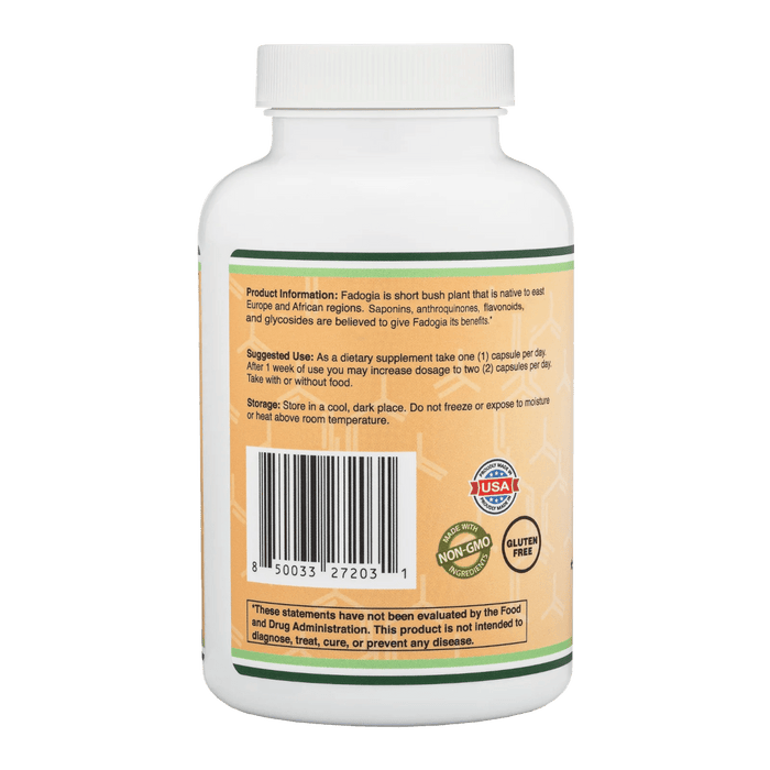 Double Wood Supplements Fadogia Agrestis 600 mg - 180 Capsules - Health As It Ought to Be