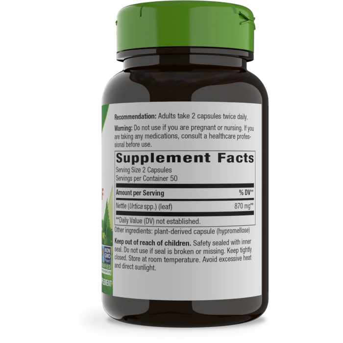 Nature's Way Nettle 435 mg - 100 Capsules