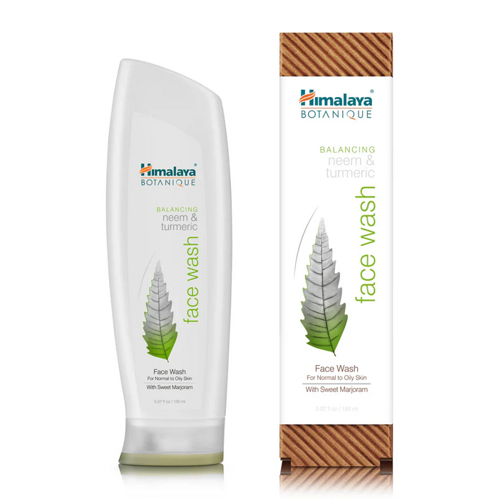 Himalaya Herbal Healthcare Balancing Neem & Turmeric Face Wash - 5 oz. - Health As It Ought to Be