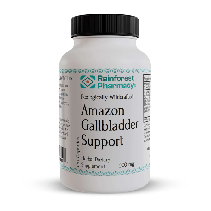 Rainforest Pharmacy Amazon Gallbladder Support 500 mg - 120 Vegetarian Capsules