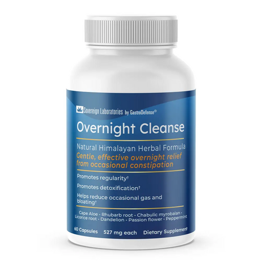 Sovereign Laboratories Gastrodefense Overnight Cleanse - 60 Capsules - Health As It Ought to Be