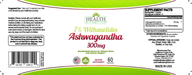 HAIOTB Ashwagandha 7% Withanolides 1 Cap Daily Formula - 60 Capsules - Health As It Ought to Be