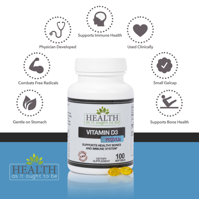 HAIOTB K2+D3 Bundle: Vitamin K2 MK7 and Vitamin D3 Bundle - Health As It Ought to Be