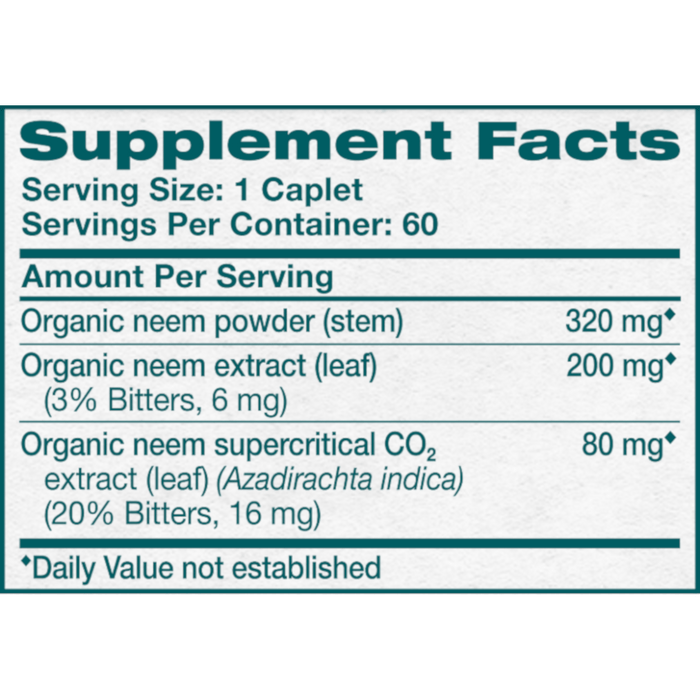 Himalaya Herbal Healthcare Organic Neem 600 mg - 60 Capsules - Health As It Ought to Be