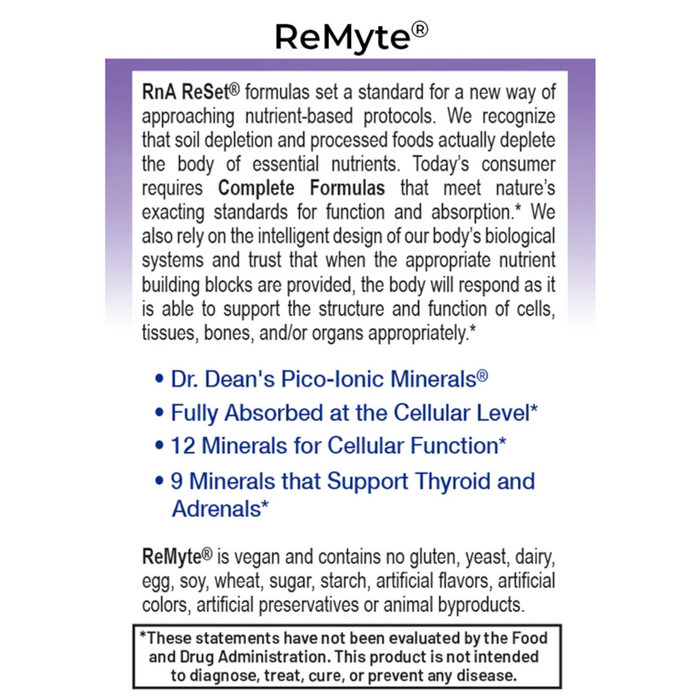 RNA Reset Pro ReMyte Mineral Solution - 8 fl oz.