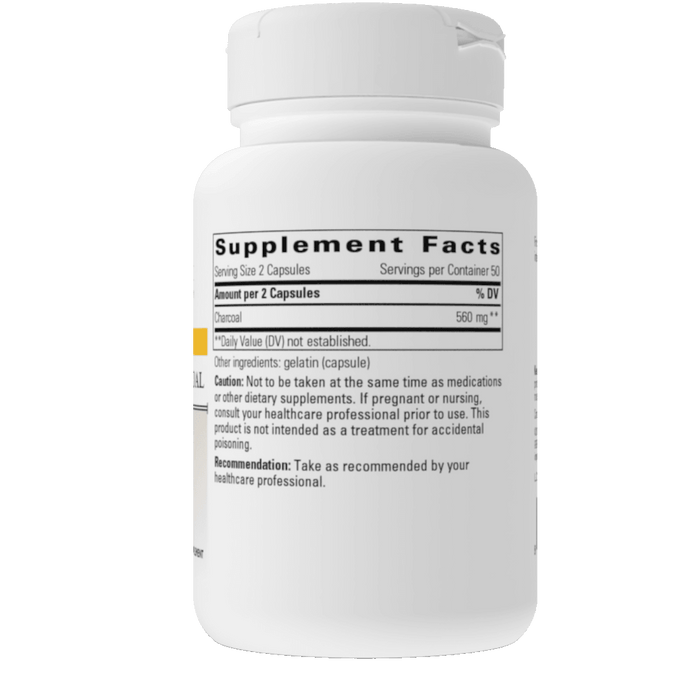 Integrative Therapeutics Activated Charcoal - 100 Capsules - Health As It Ought to Be