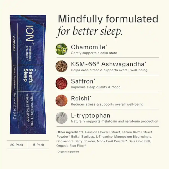 ION*Biome Plus Line Restful Sleep - 20 Packets - Health As It Ought to Be
