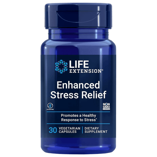 Life Extension Enhanced Stress Relief - 30 Vegetarian Capsules - Health As It Ought to Be