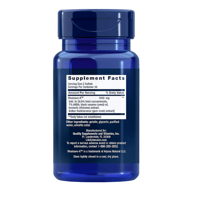 Life Extension Fast Acting Relief - 60 Softgels - Health As It Ought to Be
