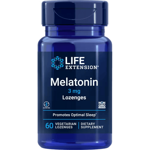 Life Extension Melatonin 3 mg - 60 Vegetarian Lozenges - Health As It Ought to Be