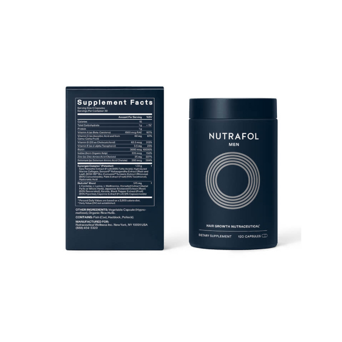 Nutrafol Men's Hair Growth Pack - 3 Month Supply - 1.26 lbs - Health As It Ought to Be