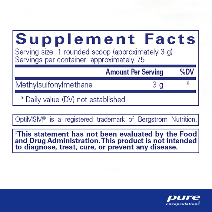 Pure Encapsulations MSM Powder - 8.1 oz.