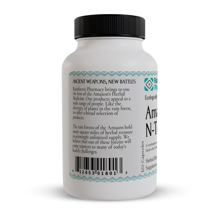 Rainforest Pharmacy N-Tense 500 mg - 120 Veg Capsules - Health As It Ought to Be