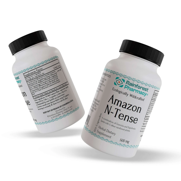 Rainforest Pharmacy N-Tense 500 mg - 120 Veg Capsules - Health As It Ought to Be