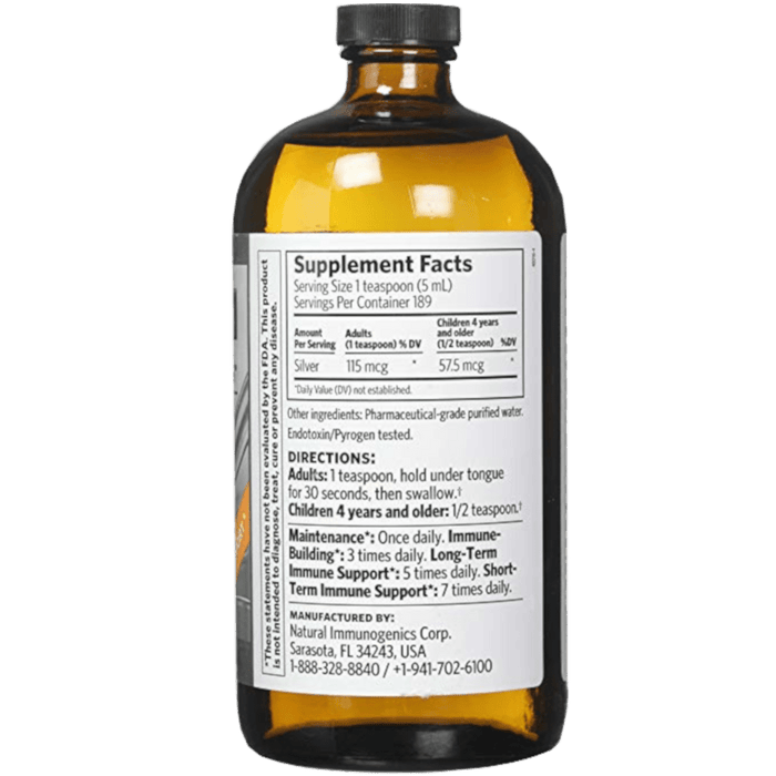 Natural Immunogenics Corp. Argentyn 23® Colloidal Silver - 32 oz. - Health As It Ought to Be