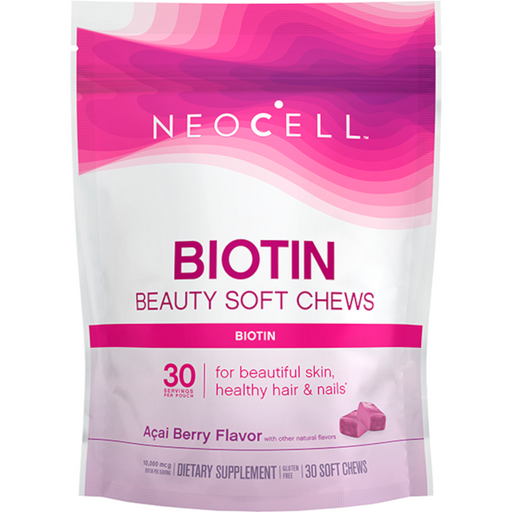 Neocell Biotin Beauty Soft Chews, Acai Berry Flavor - 30 Servings - Health As It Ought to Be