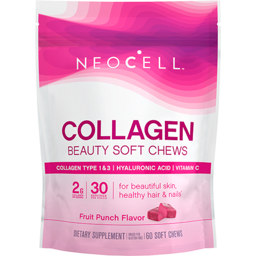 Neocell Collagen Beauty Soft Chews, Fruit Punch - 30 Servings - Health As It Ought to Be