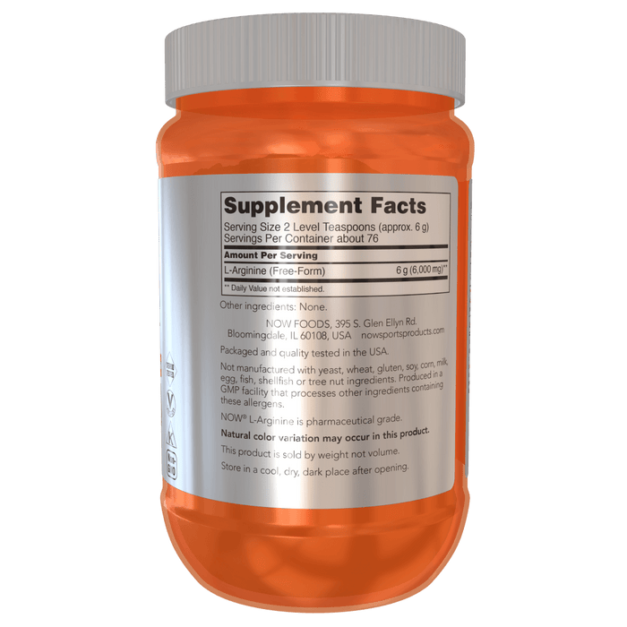 Now Foods L-Arginine Powder - 1 lb. - Health As It Ought to Be