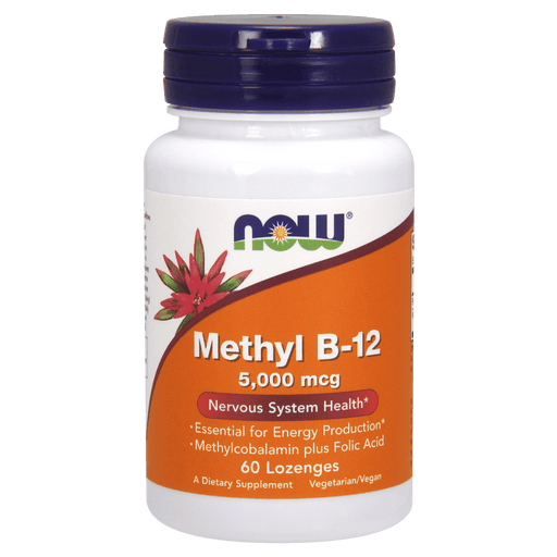 Now Foods Methyl-B12 5000 mcg - 60 Lozenges - Health As It Ought to Be