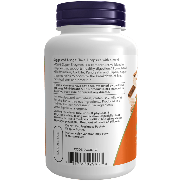 Now Foods Super Enzymes - 90 Capsules - Health As It Ought to Be