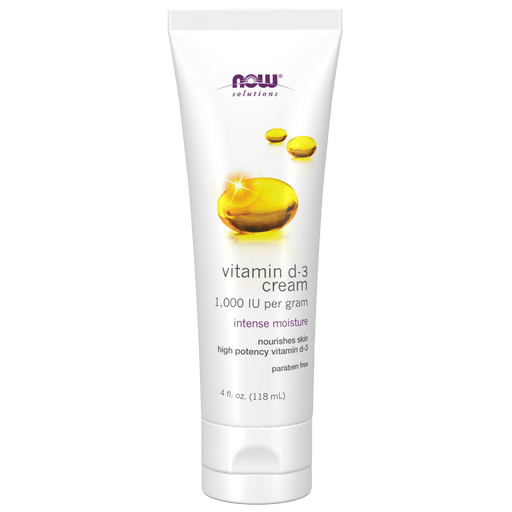 Now Foods Vitamin D-3 Cream - 4 fl. oz. - Health As It Ought to Be
