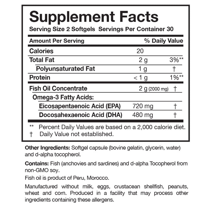 Research Nutritionals Omega 3-Plus - 60 Softgels - Health As It Ought to Be