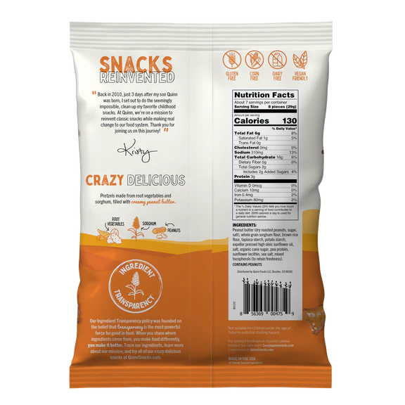 Quinn Peanut Butter Pretzel Nuggets PATIENT ONLY - Health As It Ought to Be