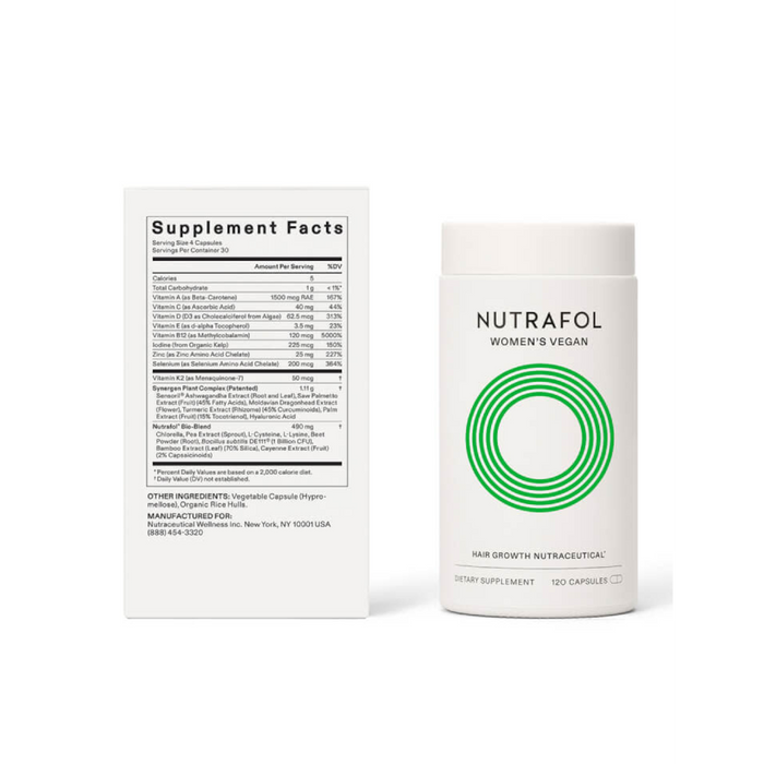 Nutrafol Women's Vegan Hair Growth Pack - 3 Month Supply - 1.26 lbs. - Health As It Ought to Be