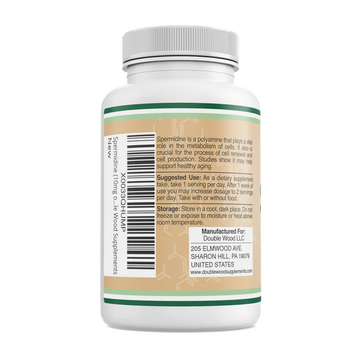 Double Wood Supplements Spermidine 10 mg - 120 Capsules