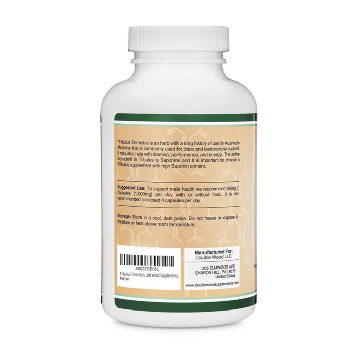 Double Wood Supplements Tribulus Extract 1000mg - 210 Capsules